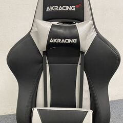 AKRacing オフィスチェア ゲーミングチェア Silver シルバー Premium 