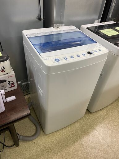 ハイアール 全自動電気洗濯機 JW-C55CK 5.5kg 2017年 幅52.6cm奥行50cm高さ88.8cm 説明欄必読