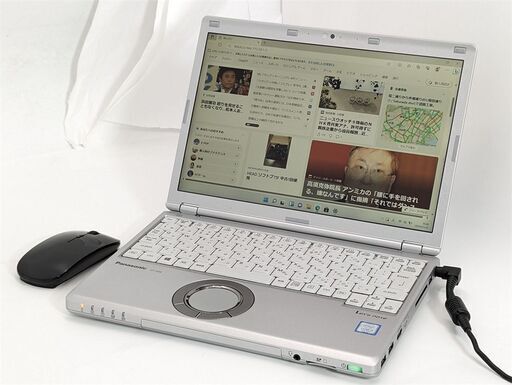 送料無料 新品マウス付き 高速SSD 12.1型 中古美品ノートパソコン Panasonic CF-SZ6ADLVS 第7世代i3 8GB 無線 カメラ Windows11 office