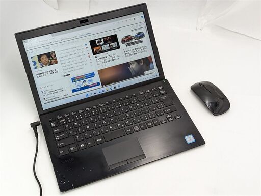 送料無料 新品マウス付き 中古ノートパソコン 高速SSD Windows11 13.3型 SONY VJPG11C12N 第7世代i5 8GB 無線 Bluetooth カメラ Office