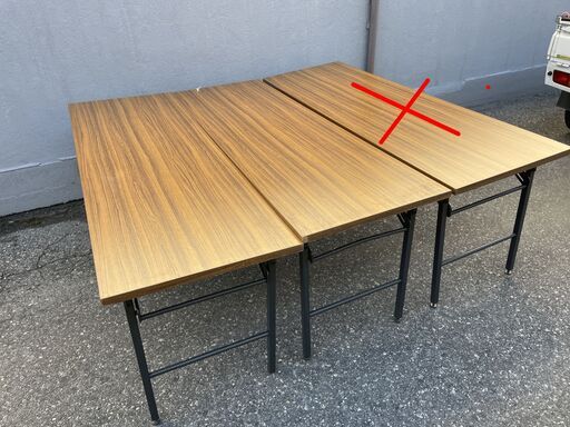 ★ 折り畳み テーブル (約)高さ73x幅180x奥行60cm 作業 受付 会議 ダイニング 食卓 机 デスク