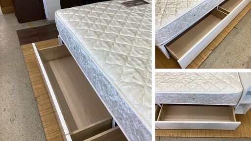 a68 展示品 美品 コンセント 照明付き ダブルベッド 楽天市場】ベッド