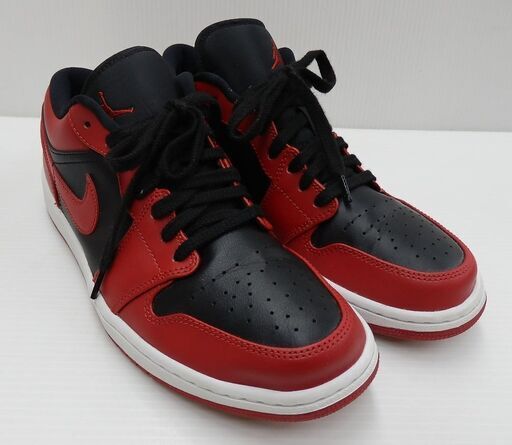 NIKE AIR JORDAN 1 LOW ナイキ エアジョーダン 553558-606 ジムレッド ブラック ホワイト size27.5cm