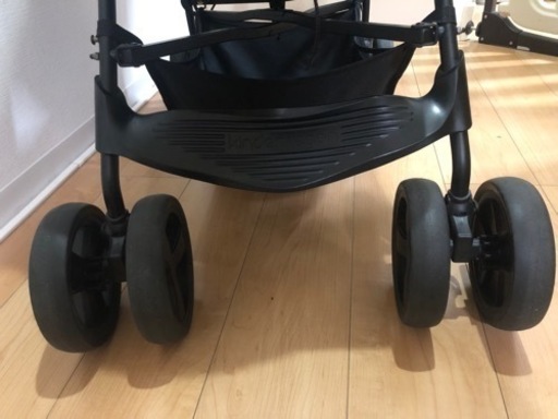 キンダーワゴン 二人乗り ベビーカー レインカバーつき 美品キンダー