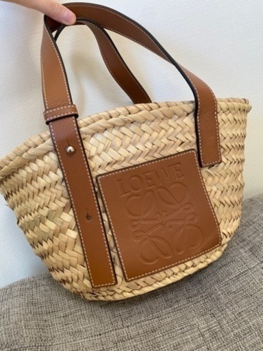 送料込】LOEWE ロエベ かごバッグ スモール タン ロエベ カゴバック
