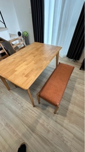 OTSUKA 4人用 家具 ダイニングセットダイニング テーブル中古 130x75