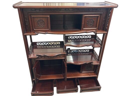 アンティーク家具 茶箪笥 茶棚 ヴィンテージ家具 引き取り限定 神奈川