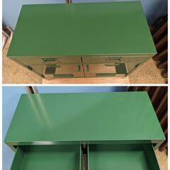 unico FUNC キャビネット グリーン/緑 レトロモダン 北欧 廃盤品 希少