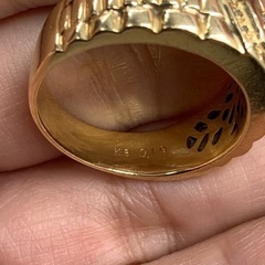 売り切れました。K18 18金 ダイヤモンドリング 10.2g 約20.5号 0.19ct