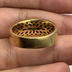 売り切れました。K18 18金 ダイヤモンドリング 10.2g 約20.5号 0.19ct