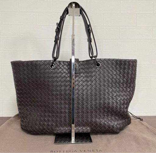 BOTTEGA VENETA ボッテガヴェネタ ビジネスバッグ トートバッグ ローマ レザー イントレチャート ブラウン系 正規品