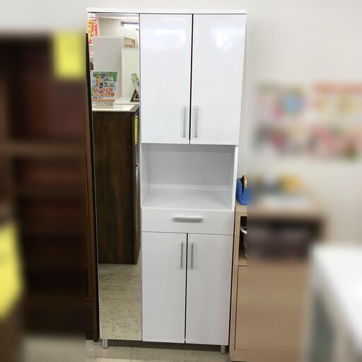 J3321 美品 ニトリ NITORI サンレモ2  シューズラック シューズボックス  鏡面付シューズラック 新品参考価格39,900円 クリーニング済み