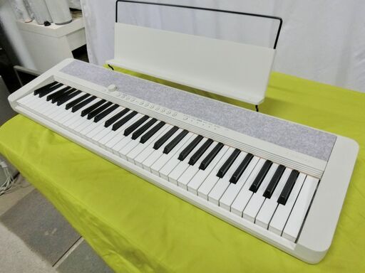 【ほぼ未使用】 説明書 ケースありCASIO カシオ CT-S1WE ホワイト Casiotone 電子キーボード 2021年製