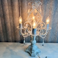 シャンデリアランプ4灯WH（白熱球付属）