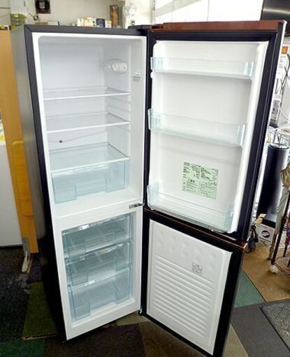 高年式 2ドア冷蔵庫 162L 2021年製 アイリスオーヤマ IRSE-HT16A-B100L