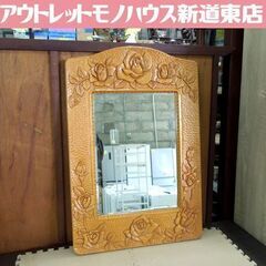 ② ミラー 壁掛け鏡 幅39cm タテ58cm ウォールミラー ...