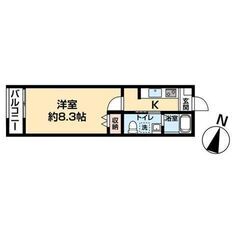 💖💖埼京線「与野本町」駅 徒歩15分🌟2022年築🌟1K🎵管理番号「219342」  - さいたま市