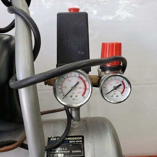 新興 BPC-8KD エアコンプレッサー【野田愛宕店】【店頭取引限定