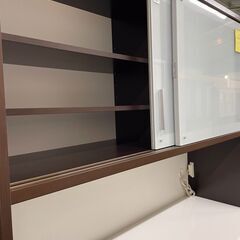 レンジボード　食器棚　松田家具　木製　ソフトクローズ　スライド扉　貝塚　二色浜　クリーニング済み