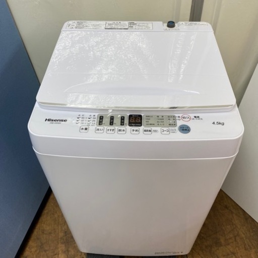 I618 2022年製♪ Hisense 洗濯機 （4.5㎏） ⭐ 動作確認済 