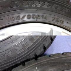 冬 ルーミー 165/65R14【富山】トヨタ仕様 トール タンク パッソ ブーン ミラージュ【富山 手渡しもOK】トヨタ（ダイハツ）冬 スタッドレス ダンロップ 中古4本