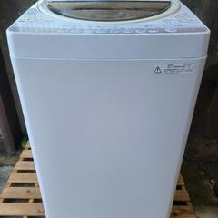 TOSHIBA 洗濯機 6kg  AW-60GM(W) 簡易乾燥...