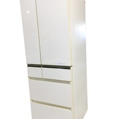 パナソニック 冷凍冷蔵庫 NR-F560PV-W 555L 6ドア2015年製 スノーホワイト