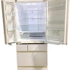 パナソニック 冷凍冷蔵庫 NR-F560PV-W 555L 6ドア2015年製 スノーホワイト