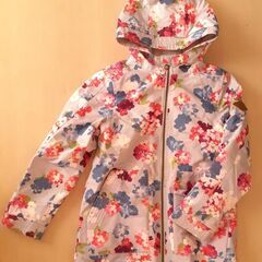 【ユーズド】JOULES　花柄コート　撥水　9-10歳　134-...