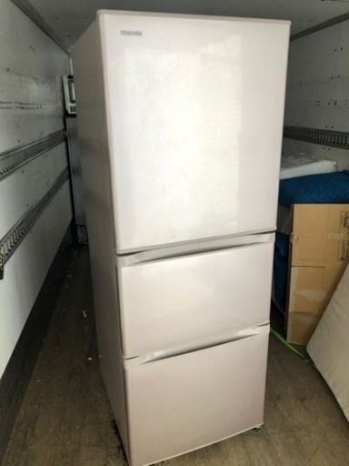 福岡市内配送設置無料　東芝 TOSHIBA GR-H34S(NP) [冷凍冷蔵庫 （330L・右開き） 3ドア ピンクゴールド]