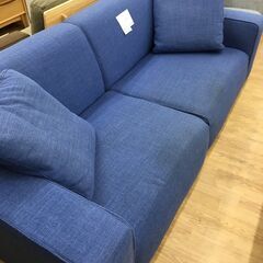 ☆ジモティ割あり☆ Songdream 3人掛けソファー ブルー W220×D100×H68