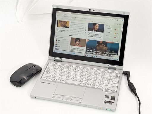 送料無料 新品マウス付 Windows11 Office 高速SSD タッチパネル 10.1型 中古ノートパソコン Panasonic CF-RZ4DFATS 第5世代CoreM Bluetooth.