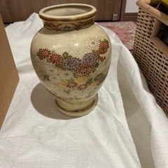 薩摩焼花瓶　漆間陶芸作　花道家向け高級品