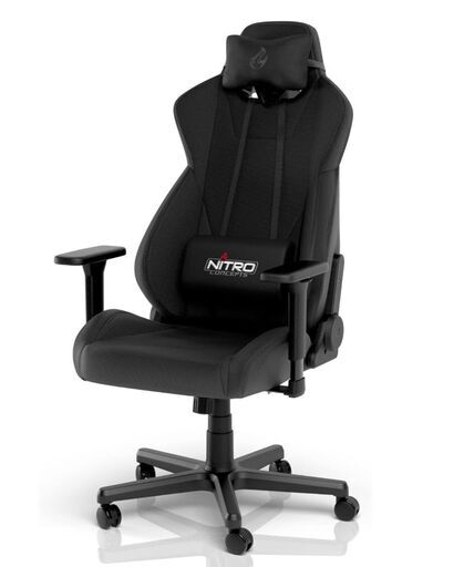 NITRO CONCEPTS S300PRO ゲーミングチェア 極厚クッション 黒 ブラック 布張り ★買取帝国 志木店