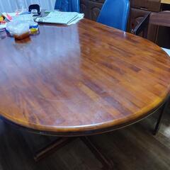 6人掛けテーブルの中古が安い！激安で譲ります・無料であげます  