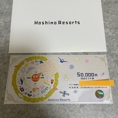 星野リゾート　宿泊チケット　5万円分