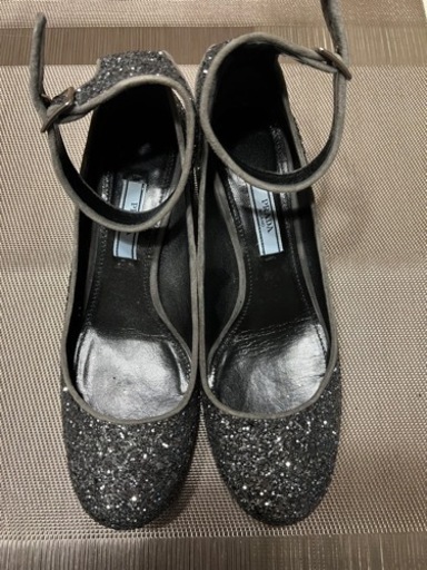 【最終価格】PRADA プラダ パンプス サイズ36 1/2 ラメ ヒール約4.5cm パーティー