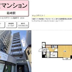 💚🏥レスキュー賃貸🏥角部屋1K★11階建て分譲タイプ高層マンショ...