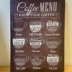 キャンバスメニュー　coffee menu