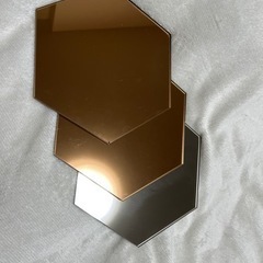 【IKEA:HONEFOSS】六角形ミラー、壁付、ミラー、イケア