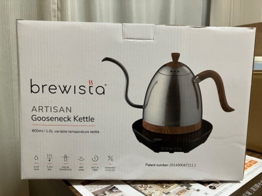 ブリューイスタコーヒードリップ用電気ケトル