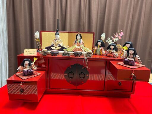 ひな人形：やよい小箱：柿沼東光作 コンパクトに収納 ひな人形：やよい