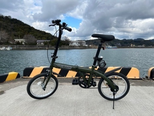 【広川町】新車折りたたみ自転車 16インチ(カーキカラー)