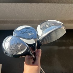 キャロウェイ　ゴルフクラブセット　レディース-希少 新品 ブルーレーベル クレストブリッジ ニット ドッキング ワンピース 紺