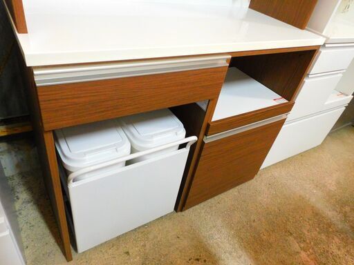 NITORI ニトリ キッチンボード リガーレ ミドルブラウン 幅120 奥行50