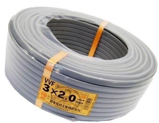 電線　VVFケーブル　VA線　2.0mm×3c 新品未使用