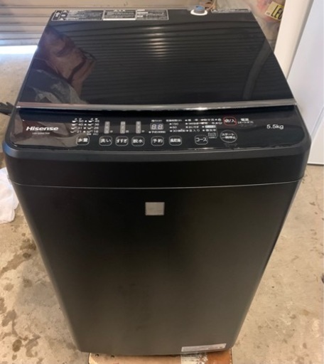 ハイセンス5.5キロ洗濯機　HW-G55E7KK
