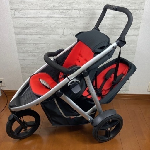 フィルアンドテッズ phil\u0026teds vibe 2人乗り 双子 ベビーカー