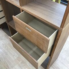☆ジモティ割あり☆ 無印良品 シェルフ ブラウン H121×W121×D29 