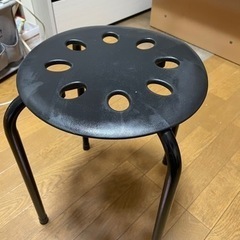 黒い丸椅子×2 無料😇